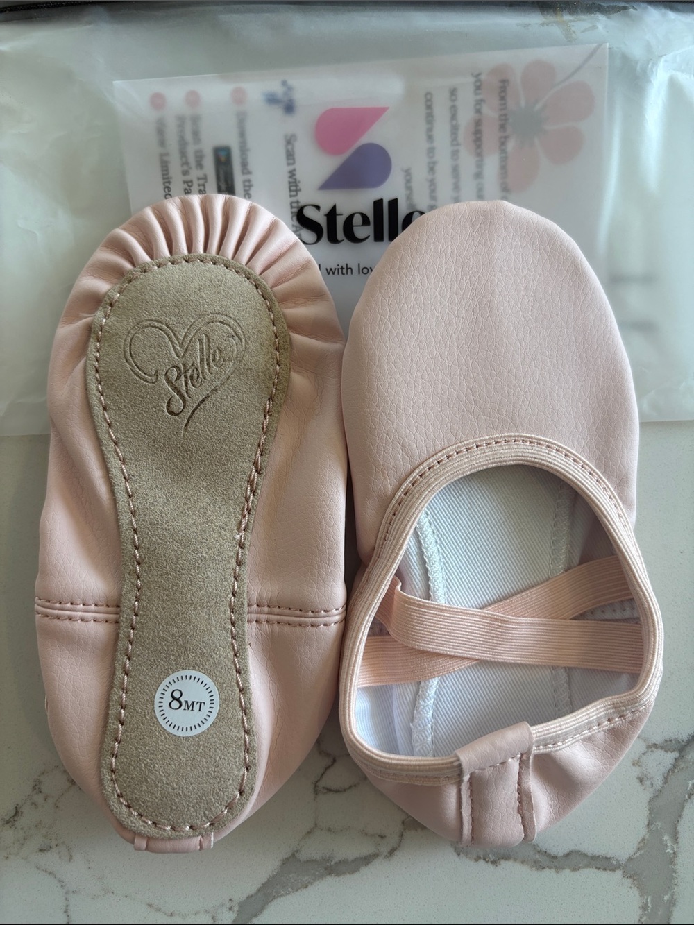 Stellah Kids Soft Ballet Flats in Light Pink